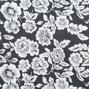 Embroidered floral lace fabric